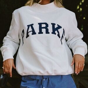 Parke varsity mockneck sweatshirt